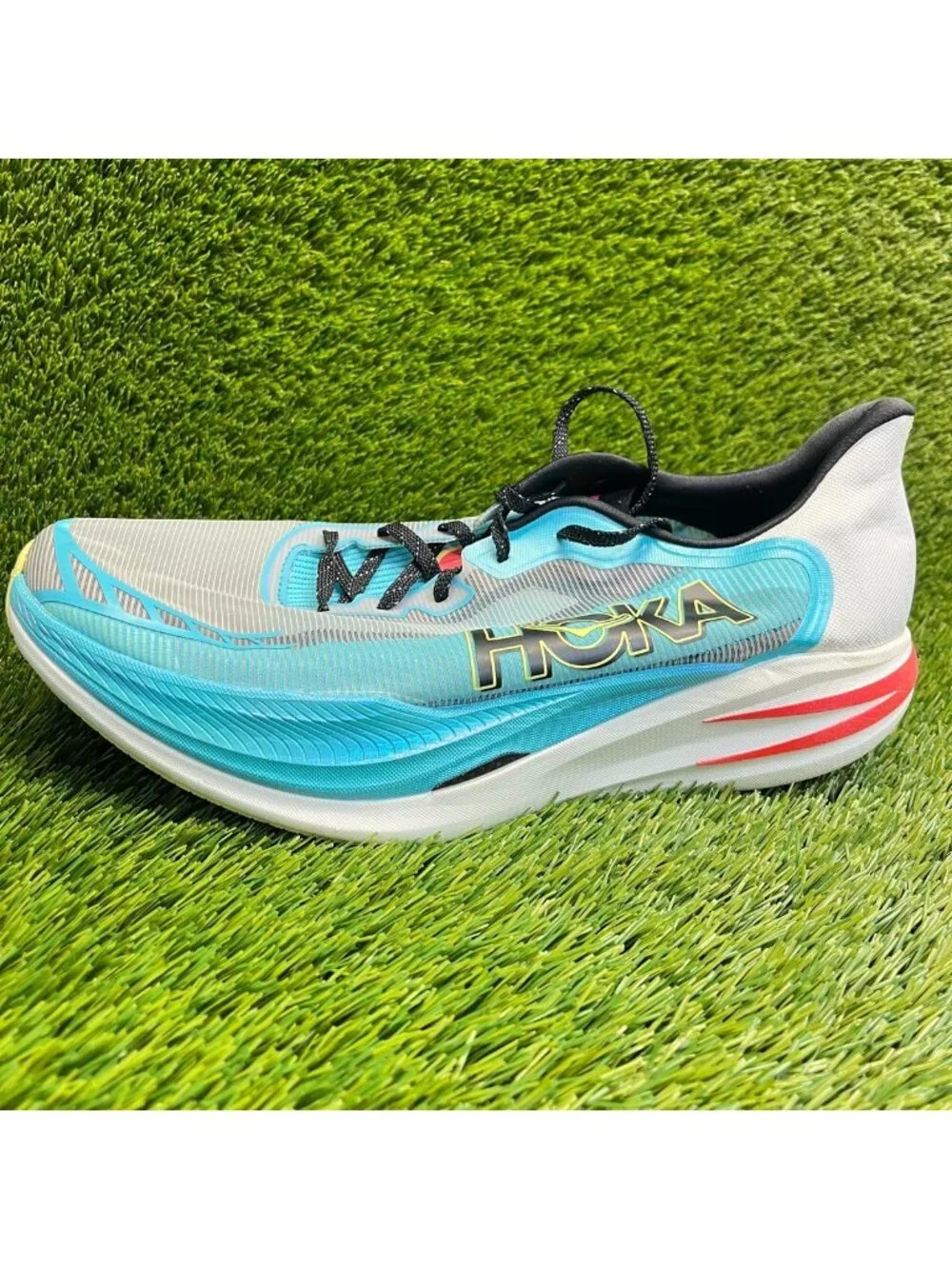 Hoka One One Cielo X1 2.0 Mens Size 14 Blue Gray Athletic Running Shoes Sneakers